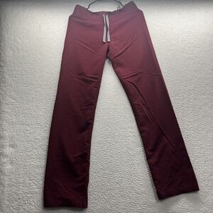 Figs Women's Maroon Drawstring Scrub Pants